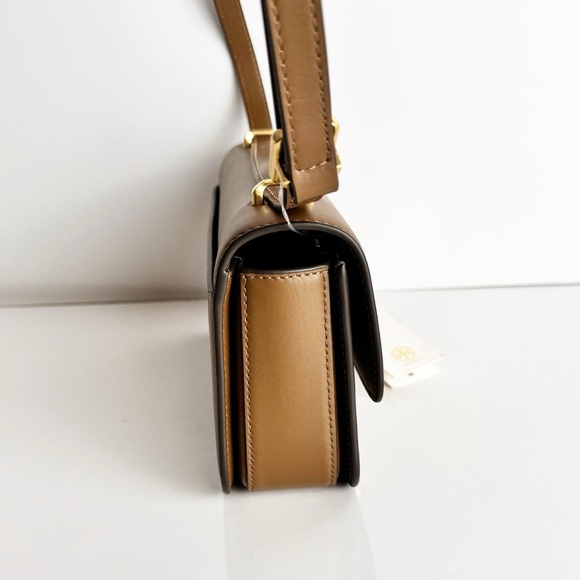 Tory Burch Women's Small Eleanor Wide Convertible Shoulder Bag - Moose - Picture 3 of 10